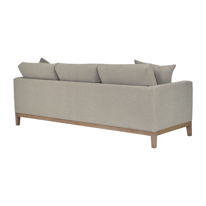 Donna 93" Upholstered Sofa in Platinum Gray - Furniture City (CA)l