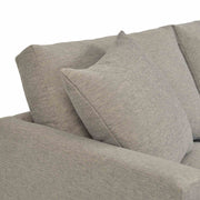 Donna 93" Upholstered Sofa in Platinum Gray - Furniture City (CA)l