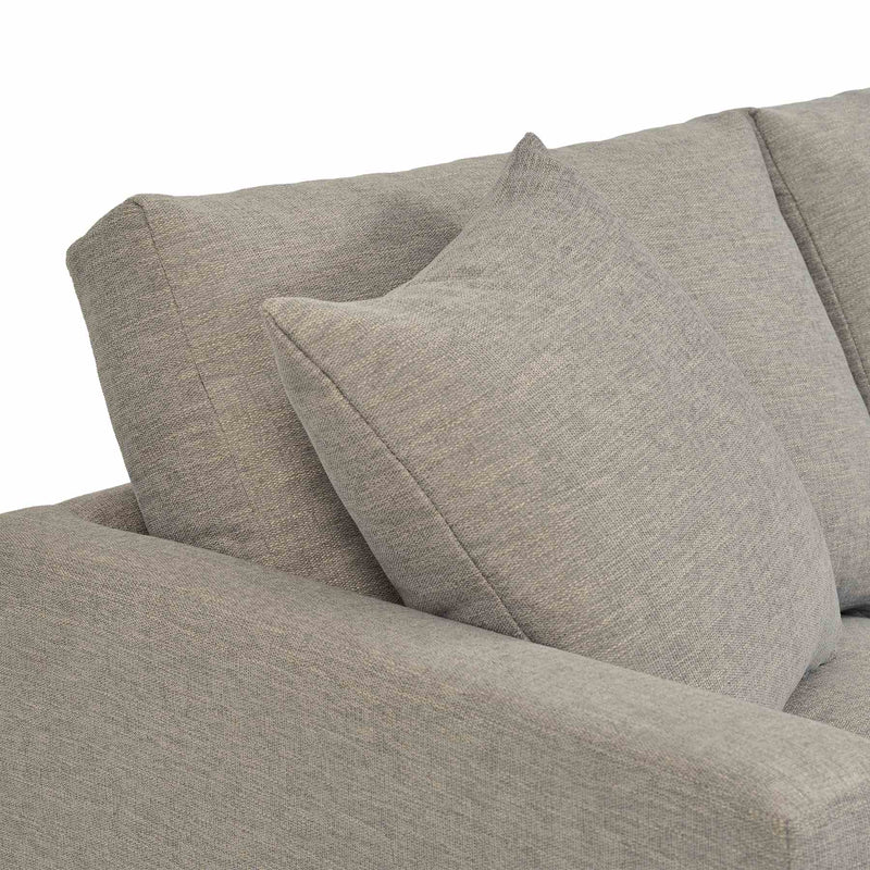 Donna 93" Upholstered Sofa in Platinum Gray - Furniture City (CA)l