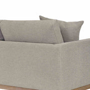 Donna 93" Upholstered Sofa in Platinum Gray - Furniture City (CA)l