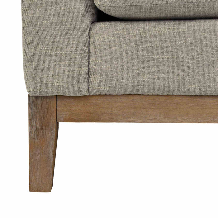 Donna 93" Upholstered Sofa in Platinum Gray