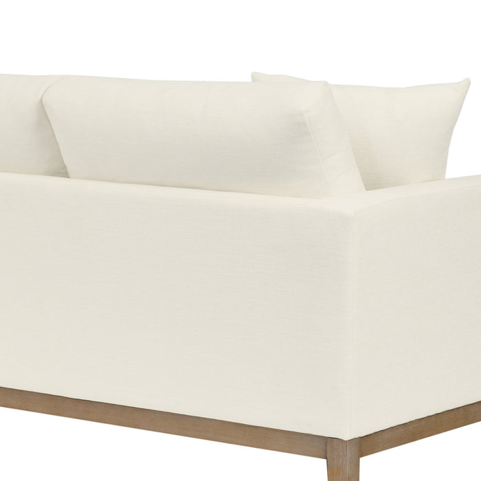 Donna 93" Upholstered Sofa in Sugar