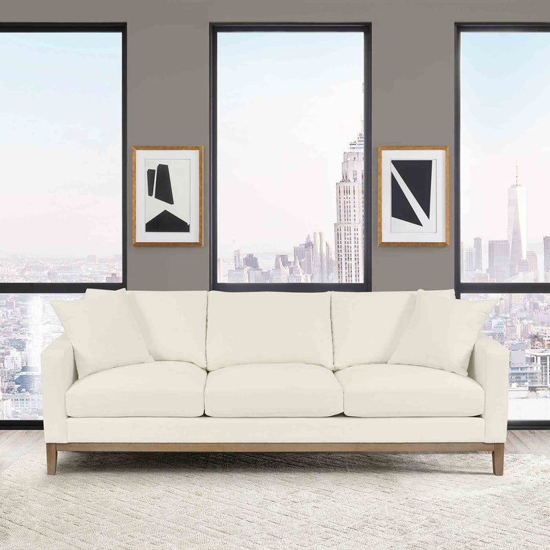 Donna 93" Upholstered Sofa in Sugar - Furniture City (CA)l