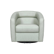 Desi Mint Leather Swivel Accent Chair - Furniture City (CA)l