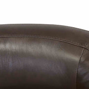 Desi Contemporary Swivel Accent Chair in Espresso Genuine Leather - Furniture City (CA)l