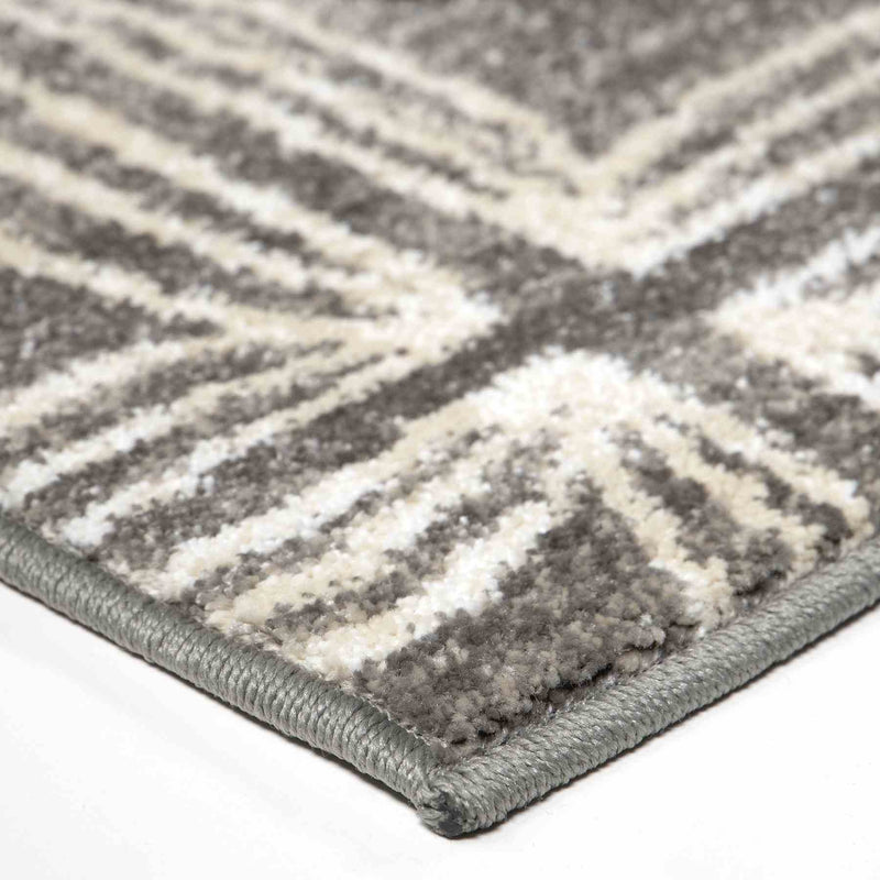 Daisy Contemporary 5x8 Area Rug in Gray/Cream - Furniture City (CA)l