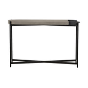 Dua Concrete and Black Metal Modern Console Table - Furniture City (CA)l
