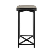 Dua Concrete and Black Metal Modern Console Table - Furniture City (CA)l