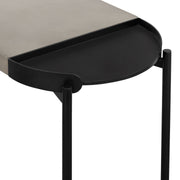 Dua Concrete and Black Metal Modern Console Table - Furniture City (CA)l