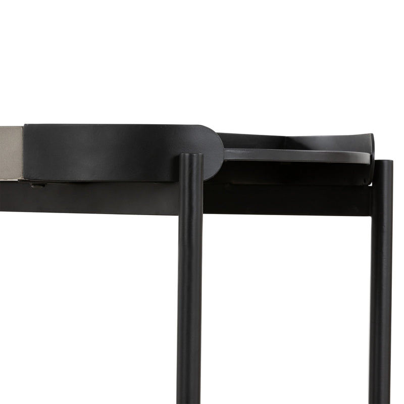 Dua Concrete and Black Metal Modern Console Table - Furniture City (CA)l