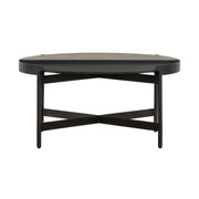 Dua Concrete and Metal Round Modern Coffee Table - Furniture City (CA)l