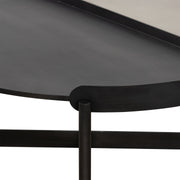 Dua Concrete and Metal Round Modern Coffee Table - Furniture City (CA)l