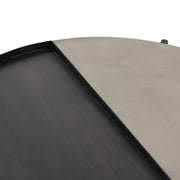 Dua Concrete and Metal Round Modern Coffee Table - Furniture City (CA)l