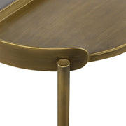 Dua Gray Concrete Coffee Table with Antique Brass - Furniture City (CA)l