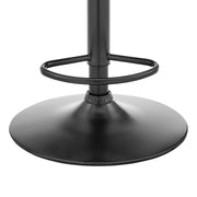 Dax Backless Dark Gray Faux Leather Adjustable Height Bar Stool - Furniture City (CA)l