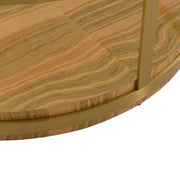 Hattie Glass Top Coffee Table with Brushed Gold Legs - Furniture City (CA)l