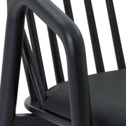 Echo Black Oak Wood and Faux Leather Counter Stool - Furniture City (CA)l