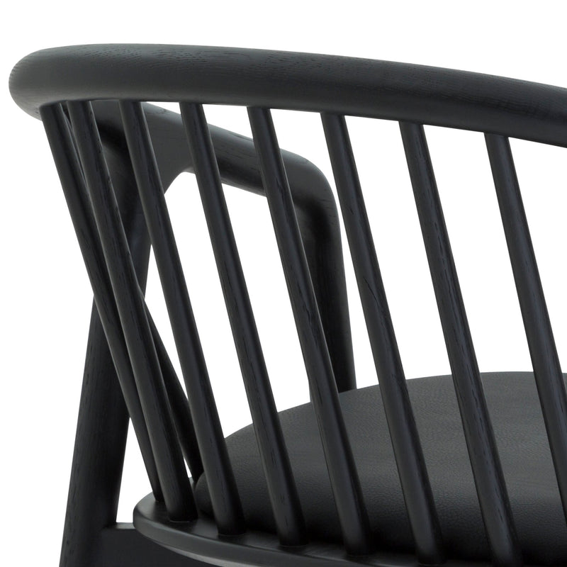 Echo Black Oak Wood and Faux Leather Counter Stool - Furniture City (CA)l