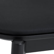 Echo Black Oak Wood and Faux Leather Dining Chairs - Set of 2 - Furniture City (CA)l
