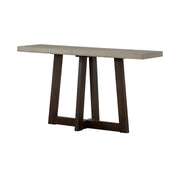 Elodie Gray Concrete and Dark Gray Oak Rectangle Console Table - Furniture City (CA)l