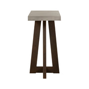 Elodie Gray Concrete and Dark Gray Oak Rectangle Console Table - Furniture City (CA)l
