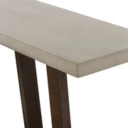 Elodie Gray Concrete and Dark Gray Oak Rectangle Console Table - Furniture City (CA)l