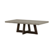 Elodie Gray Concrete and Dark Gray Oak Rectangle Coffee Table - Furniture City (CA)l