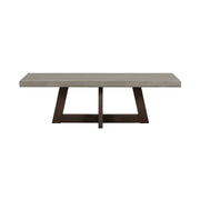 Elodie Gray Concrete and Dark Gray Oak Rectangle Coffee Table - Furniture City (CA)l