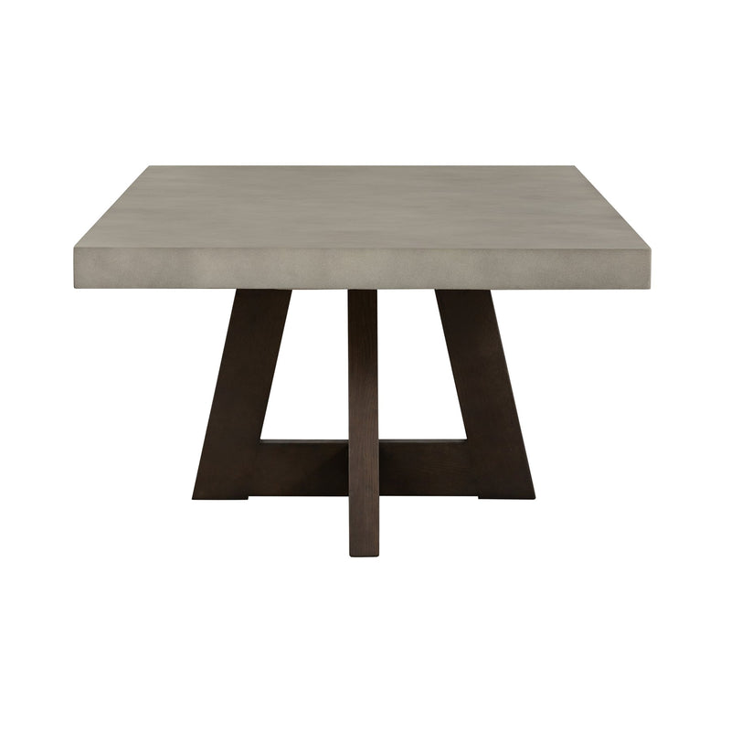 Elodie Gray Concrete and Dark Gray Oak Rectangle Coffee Table - Furniture City (CA)l