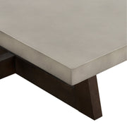 Elodie Gray Concrete and Dark Gray Oak Rectangle Coffee Table - Furniture City (CA)l