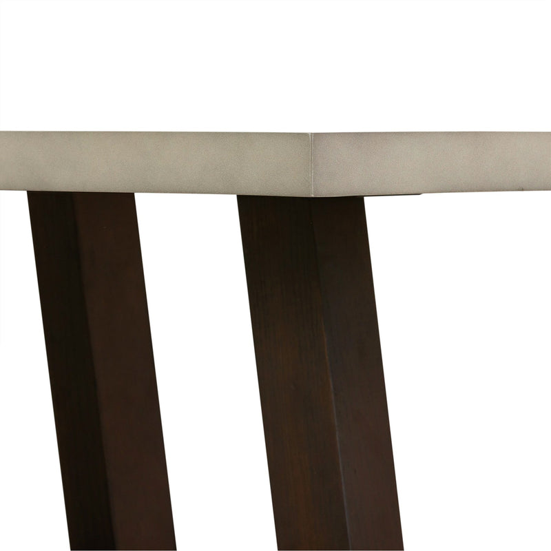 Elodie Gray Concrete and Dark Gray Oak Rectangle Coffee Table - Furniture City (CA)l