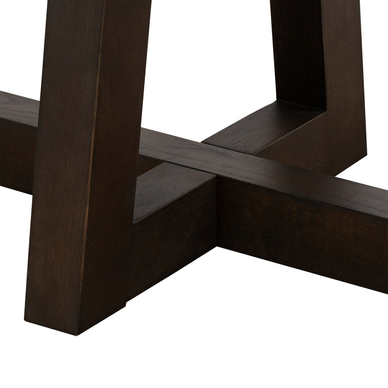 Elodie Gray Concrete and Dark Gray Oak Rectangle Coffee Table - Furniture City (CA)l