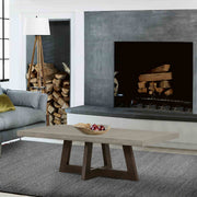 Elodie Gray Concrete and Dark Gray Oak Rectangle Coffee Table - Furniture City (CA)l
