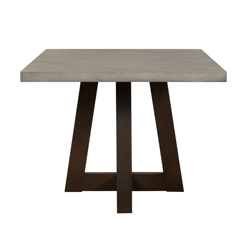 Elodie Gray Concrete and Dark Gray Oak Rectangle Dining Table - Furniture City (CA)l