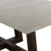 Elodie Gray Concrete and Dark Gray Oak Rectangle Dining Table - Furniture City (CA)l