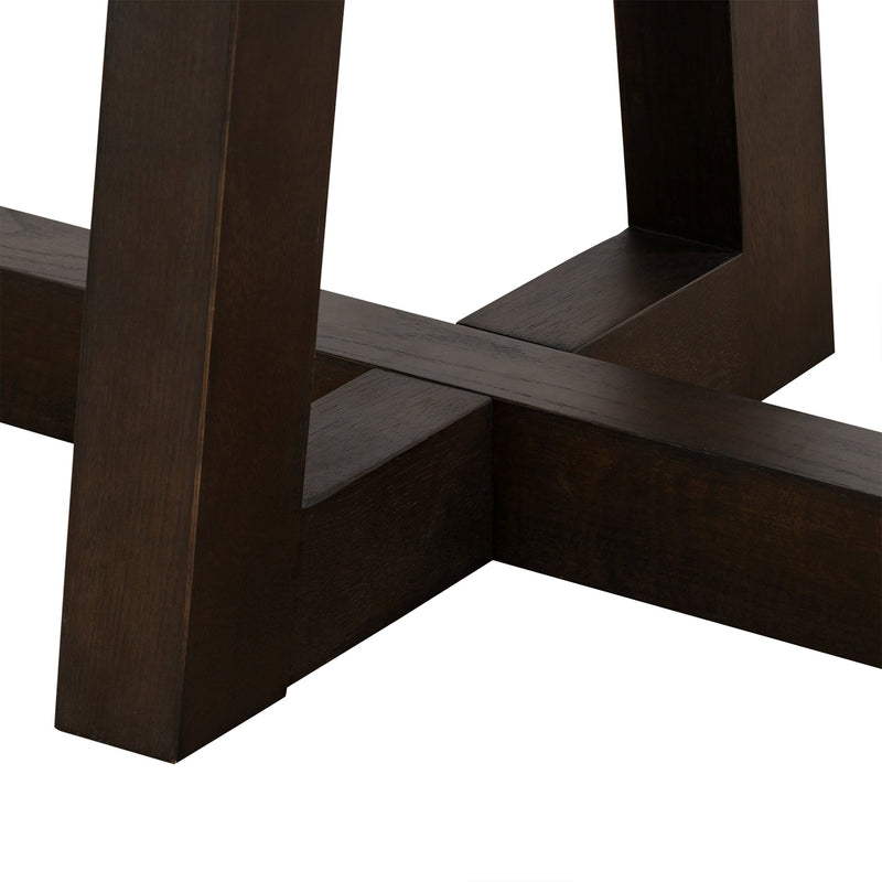 Elodie Gray Concrete and Dark Gray Oak Rectangle Dining Table - Furniture City (CA)l