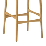 Erie Woven Paper Cord and Oak Wood Bar Stool - Furniture City (CA)l