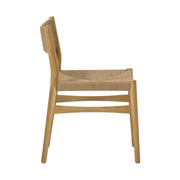Erie Woven Paper Cord and Oak Wood Dining Chairs - Set of 2 - Furniture City (CA)l