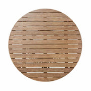 Escondido Outdoor Patio Round Dining Table in Light Eucalyptus Wood - Furniture City (CA)l
