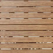 Escondido Outdoor Patio Round Dining Table in Light Eucalyptus Wood - Furniture City (CA)l