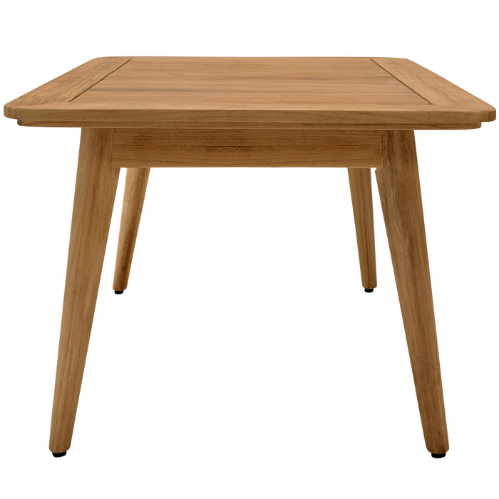 Eve Outdoor Rectangular Teak Wood Coffee Table