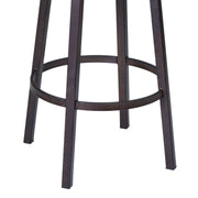 Fargo 30" Barstool in Auburn Bay finish with Brown Pu upholstery - Furniture City (CA)l