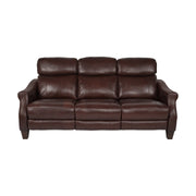 Felicity 84" Zero Gravity Power Reclining Sofa in Chocolate Leather - Furniture City (CA)l