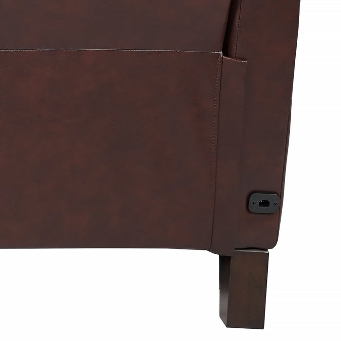 Felicity 84" Zero Gravity Power Reclining Sofa in Chocolate Leather