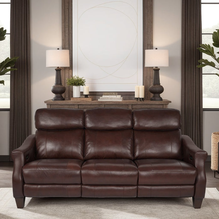 Felicity 84" Zero Gravity Power Reclining Sofa in Chocolate Leather