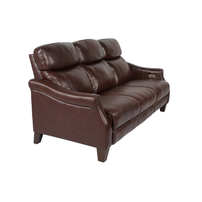 Felicity 84" Zero Gravity Power Reclining Sofa in Chocolate Leather - Furniture City (CA)l