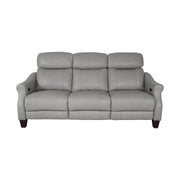 Felicity 84" Zero Gravity Power Reclining Sofa in Silver Leather - Furniture City (CA)l