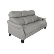 Felicity 84" Zero Gravity Power Reclining Sofa in Silver Leather - Furniture City (CA)l