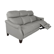 Felicity 84" Zero Gravity Power Reclining Sofa in Silver Leather - Furniture City (CA)l