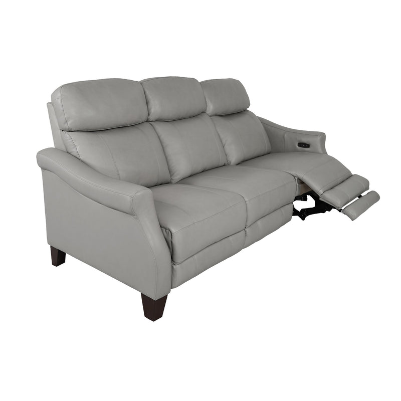 Felicity 84" Zero Gravity Power Reclining Sofa in Silver Leather - Furniture City (CA)l